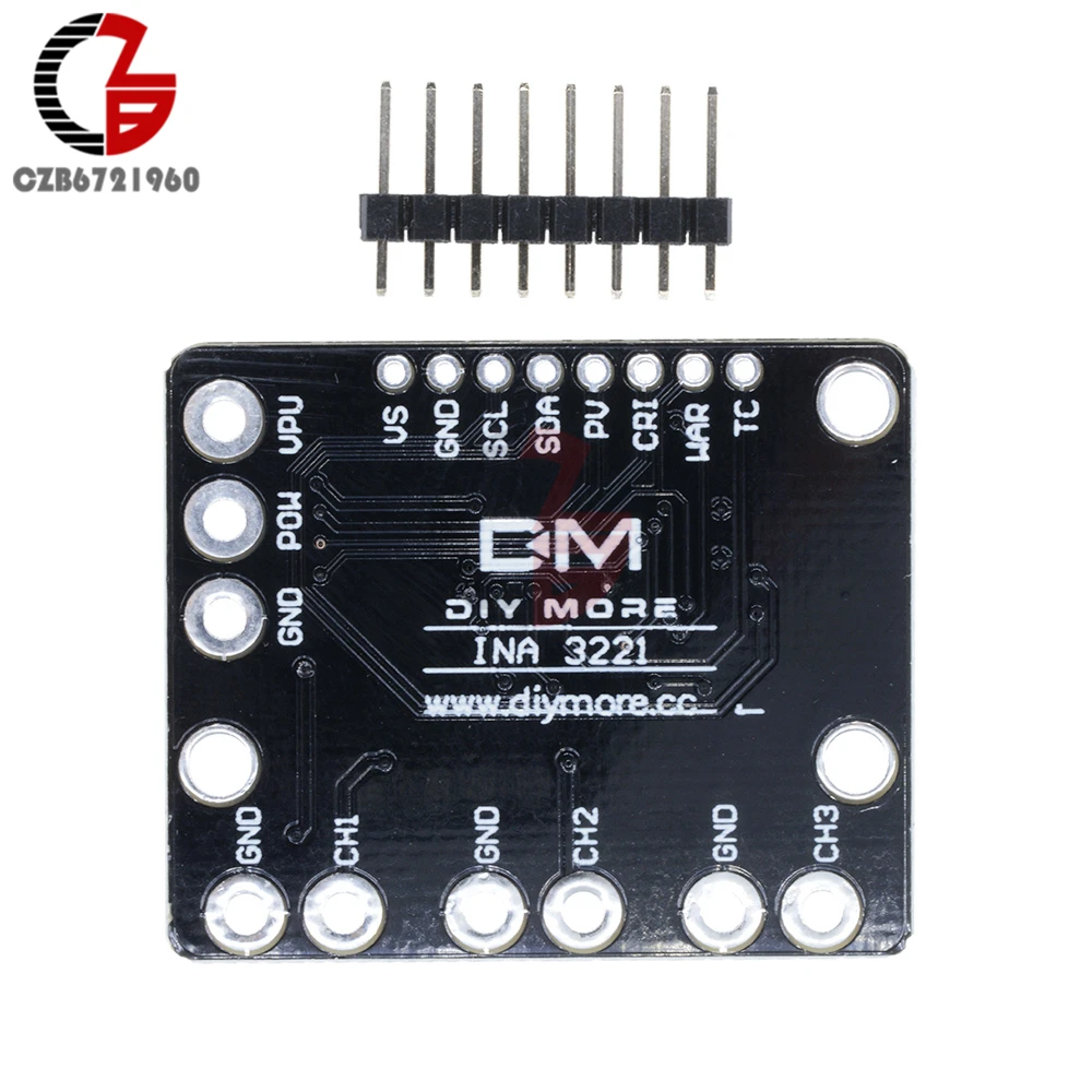 1 компл. Iec SMBUS INA3221 трехканальный шунт ток Питание Напряжение монитор датчик плата Модуль Замена INA219 контакты DIY Kit