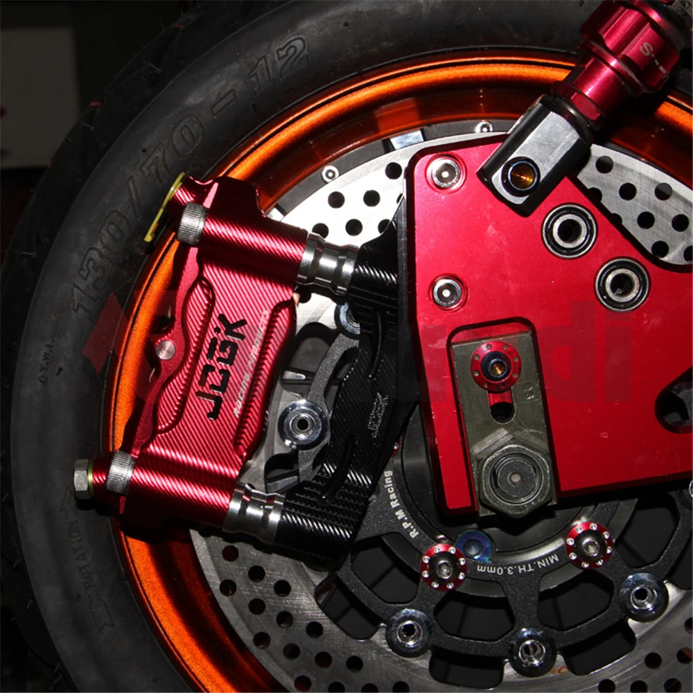 Мотоцикл Скутер ЧПУ сзади Тормозные системы адаптер кронштейн Fit 100 мм тормоза Штангенциркули с 220 мм/260 мм тормозные диски для Yamaha Honda