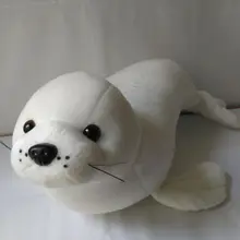 Средний плюшевые морской лев игрушка Милая Белая высокое качество морской лев кукла подарок на день рождения около 50 см
