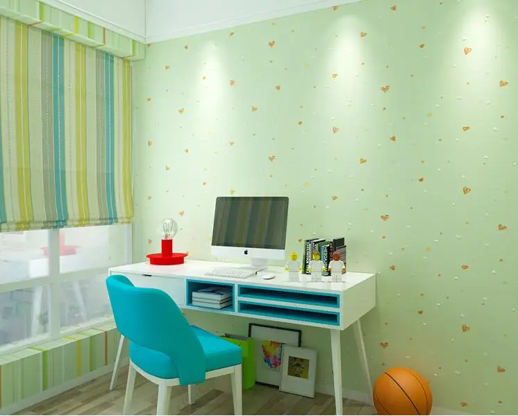 Обои для стен с милыми звездами в полоску для девочек, спальни, детские магазины, детская комната, 3d обои, papel de parede - Цвет: Color 5