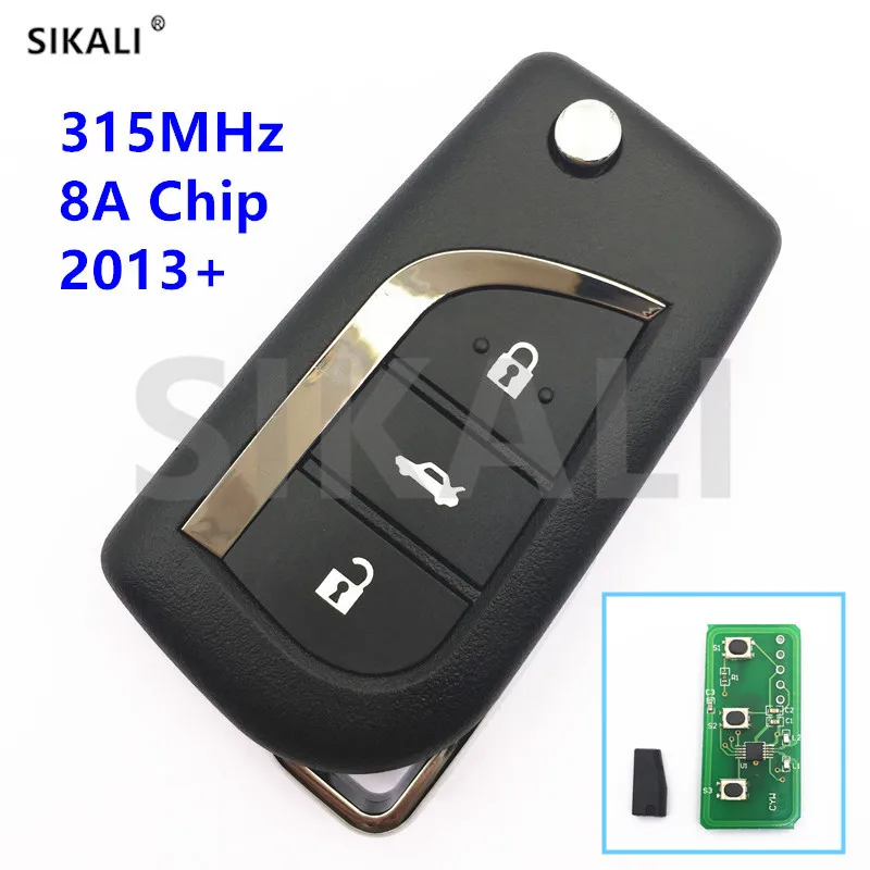 

SIKALI Vehicle Car Remote Key for Toyota Camry Corolla RAV4 Reiz 315MHz 8A Chip TOY40 Blade for 12BER-01 or 12BER-02