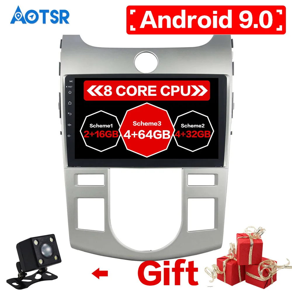 Excellent Android 9.0 8 core Car GPS Navigation for KIA CERATO FORTE 2008 2009 2010 2011 2012 Car Multimedia Radio Stereo radio headunit 1