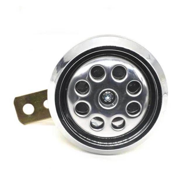 1PC 12V 105dB Motorcycle Air Horns Stainless Steel 8 Round hole Type