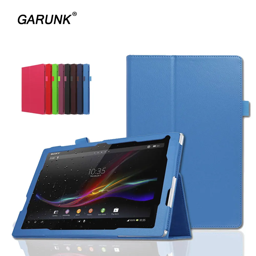 For Sony Xperia Z4 Tablet Ultra Case 10.1 inch Fashion Solid Stand Flip