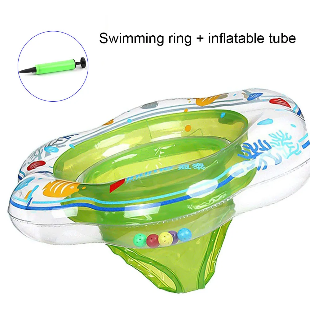 Baby Swimming Ring(Give a Inflatable tube)Summer Inflatable Swimming Circle Toddler Pool Swim Ring Aid Toddler Safety Float Seat (11)