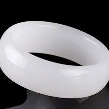 ONEVAN белый Кафф голубой кальцит нефрит красивый сладкий женский шарм браслет удача 58-62 мм