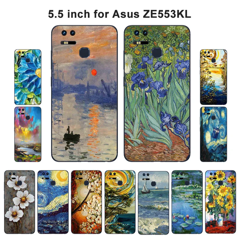 Мягкий ТПУ чехол для Asus Zenfone 3 Zoom ZE553KL 5 дюйма Силиконовый Чехол Для масляная