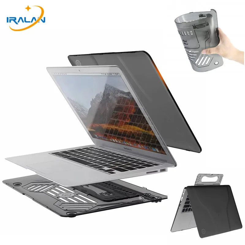 Matte Hard PC Case For MacBook Air 13 A1369 A1466 Shockproof Cover for Macbook 13.3 inch Handle Stand Protective Shell+Gifts | Компьютеры