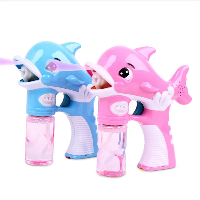 

Dolphin Fully-Automatic Flashing Bubble Music Blowing Machine Toy Colorful Soap Kid Bubbles Toys For Children