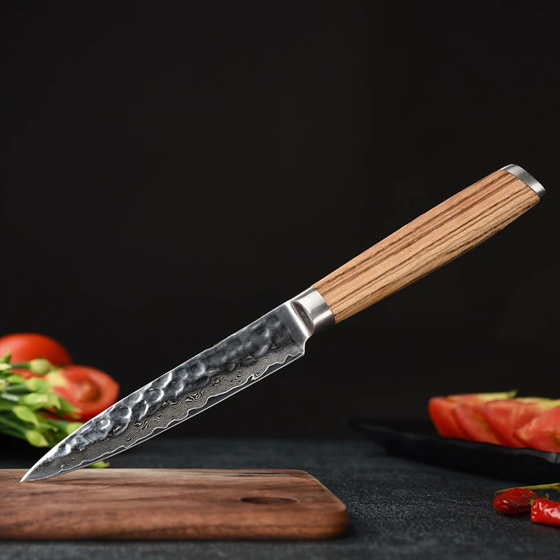 

5'' inch Utility Kitchen Knife 67 Layers Damascus Steel Fruit Vegetables Paring Knives High Quality Ultra Sharp Kitchen Tools
