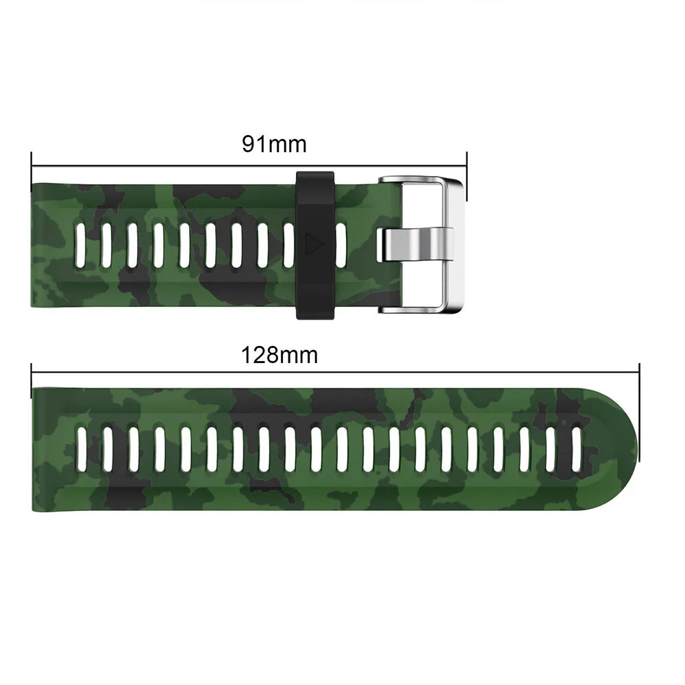 26 мм ширина ремешок Amry зеленый цвета замена из силикагеля, мягкий ремешок для Garmin Fenix 3 HR gps часы/Fenix 5X