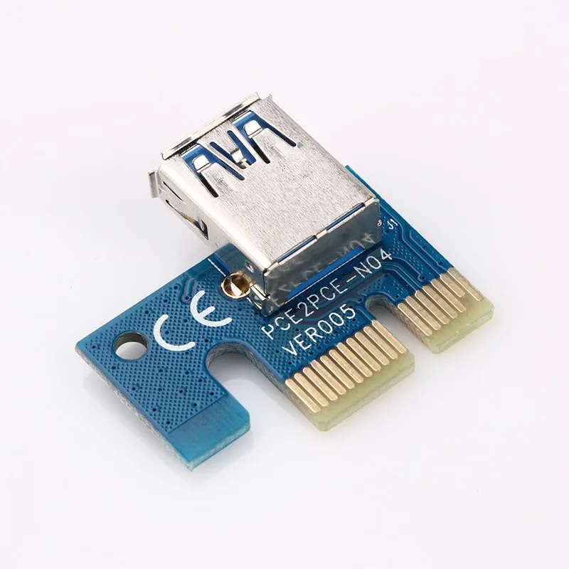 60cm USB3.0 PCI-E Express 1x To 16x Extender Riser Card Adapter with 15pin to 6PIN Power SATA Cable For BTC bitcoin mining miner