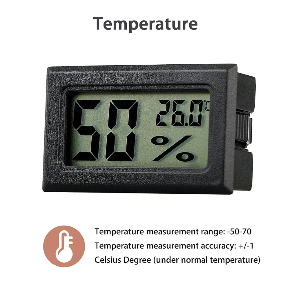 Мини цифровой ЖК-дисплей Крытый удобный датчик температуры измеритель влажности термометр гигрометр датчик