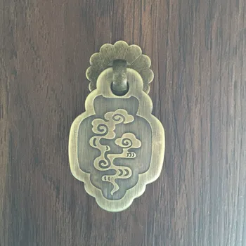 

The new Chinese antique furniture of Ming and Qing Dynasty Classical copper copper handle drawer cabinet door handle shuiyunjian