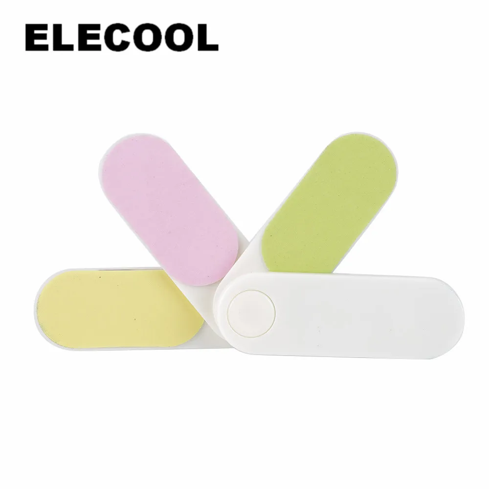 Elecool 4 способ Мини пилочка для ногтей пилка гладкая Бафф чистящие удобные дорожный несессер инструмент для ногтей