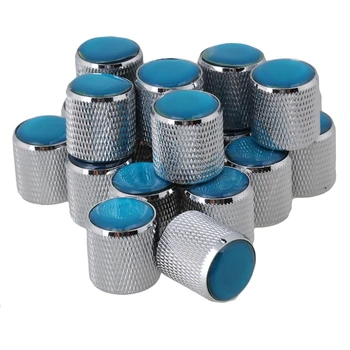 

Yibuy 80x Silver Domed Volume Tone Control Metal Knob Top Electric Guitar