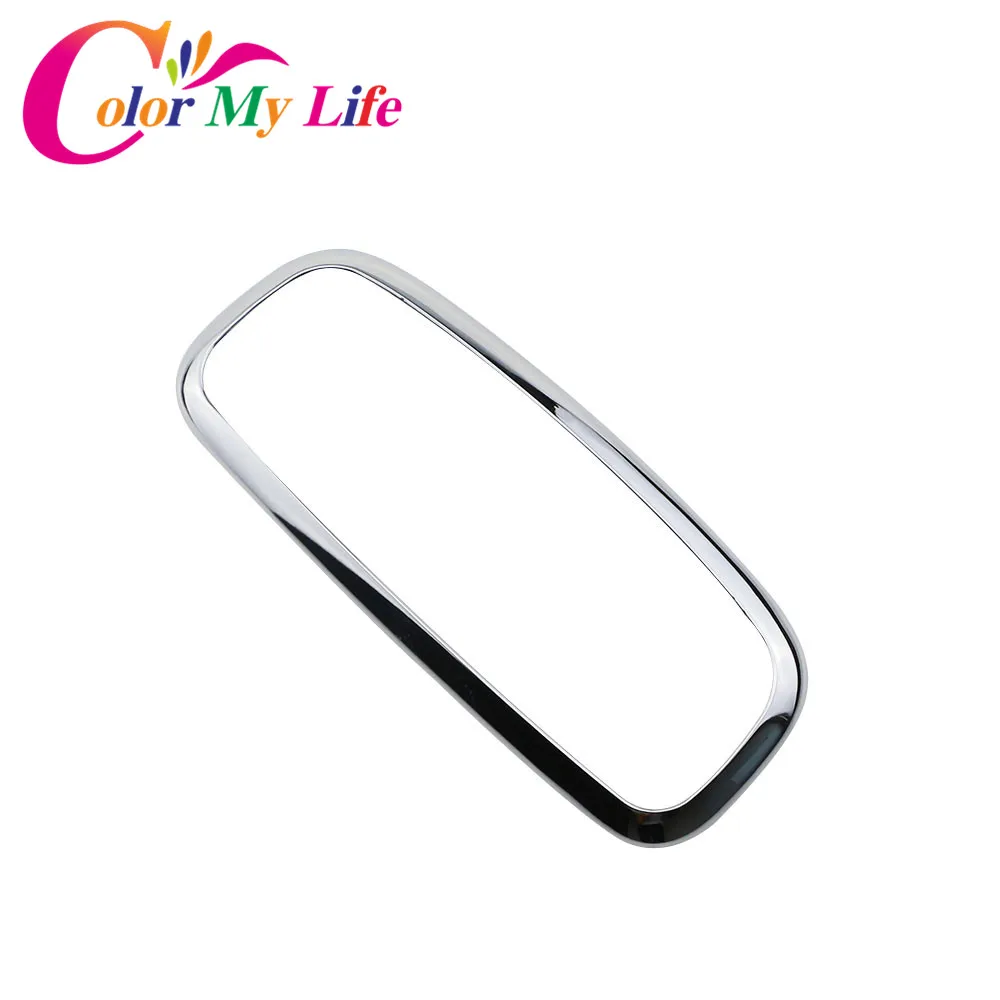

Color My Life ABS Chrome Rear Reading Light Circle Cover Reading Lights Sticker for Ford Fiesta 2009 - 2016 Accessories