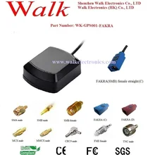 FAKRA женский прямой разъем наружная gps-антенна, gps активная антенна, магнитная или клейкая автомобильная антенна gps