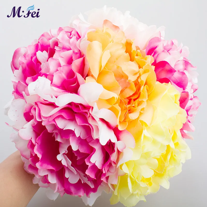 

100pcs wholesale Artificial flower full open peony head wedding valentine's day birthday pary home DIY flower decor accessories