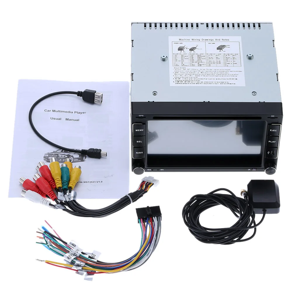 Sale Autoradio Cassette Recorder Automagnitola 2 Din Touch Screen Car DVD Player for Volkswagen Polo Toyota Golf 5 Mazda 6 Renault 5