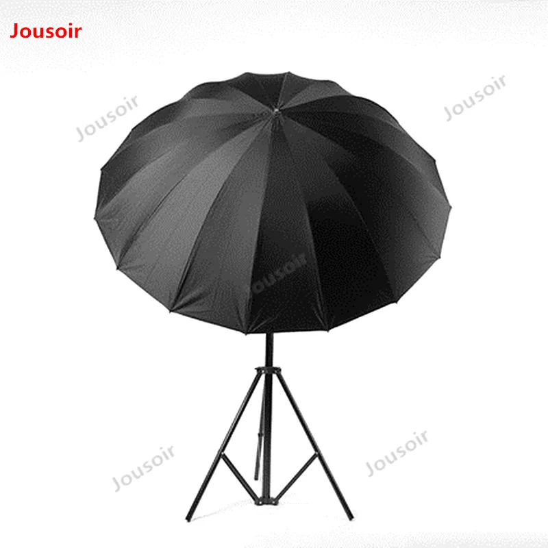 Большой светоотражающий зонт для студийной фотосъемки 75 дюймов, черный, серебристый цвет, 185 см, зонт от солнца, тени для комнаты, алюминиевый CD50 T03 A