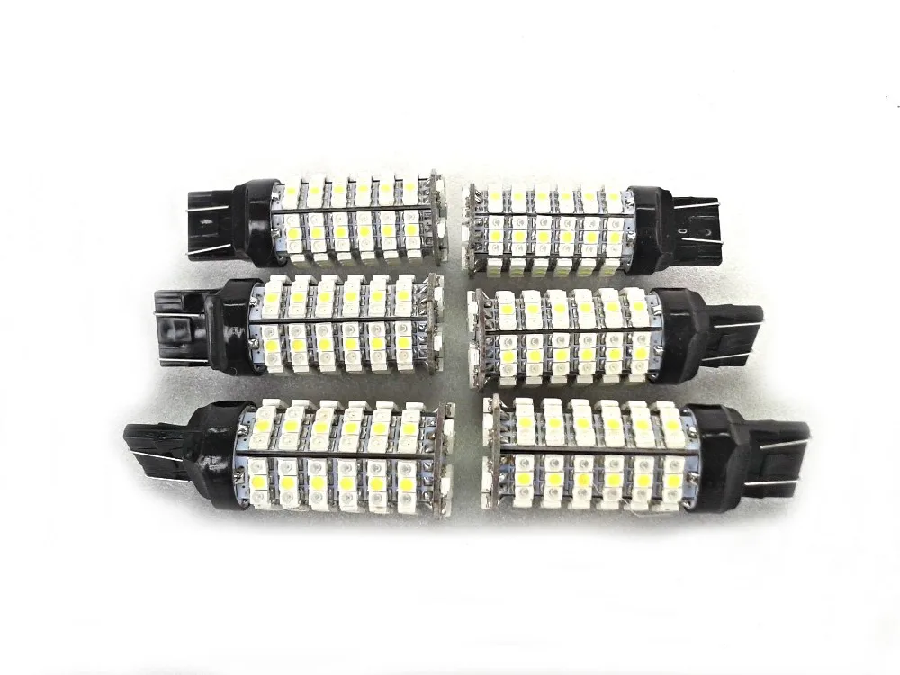 CNSUNNYLIGHT W21/5 W 7443 T20 светодиодный 120SMD 3528 резервный сигнал заднего хода Белый/янтарный переключатель заднего тормоза автомобиля стоп лампы