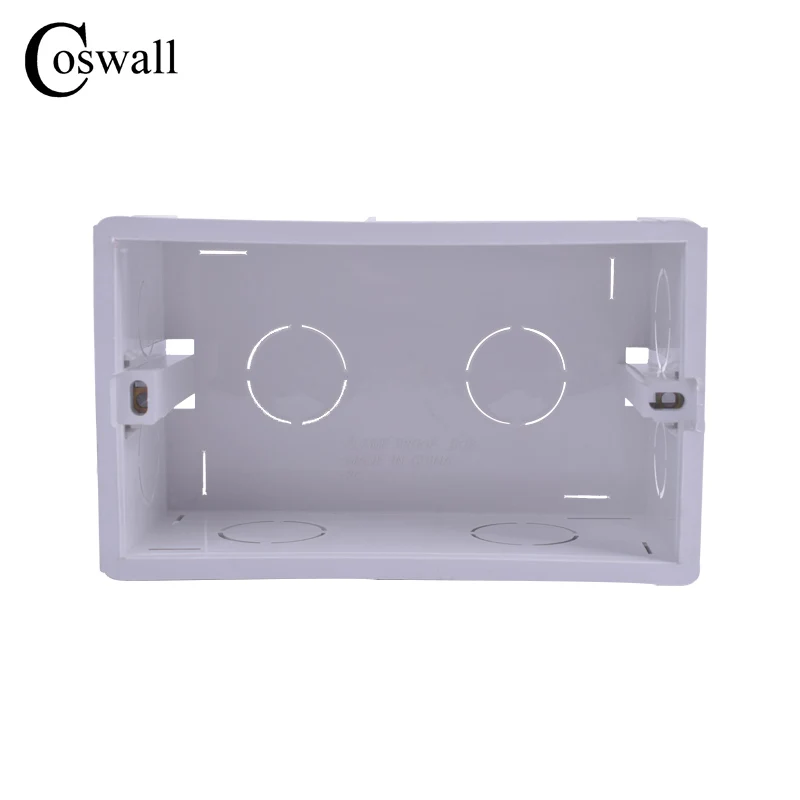 Coswall Thicken Deepen 56mm Depth High Strength Wall Internal Mounting Box For 146mm*86mm Size Wall Switch or Socket switch box wall socket box