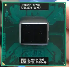 Intel processador para laptop, processador para laptop intel core duo 2 t7700 cpu pga 478 funcionando corretamente