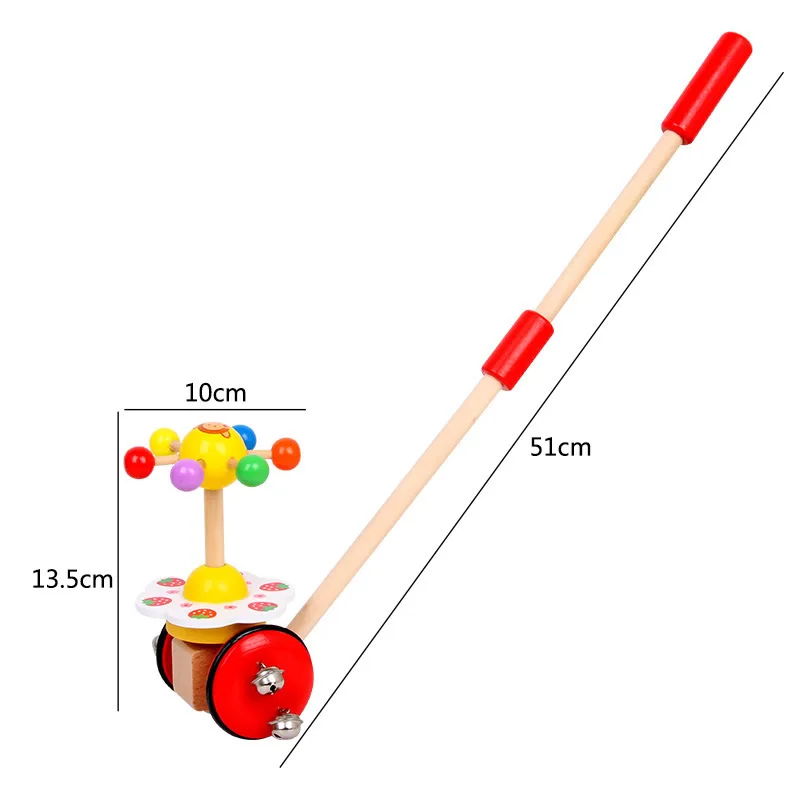 Детские деревянные игрушки, ходунки, детские первые шаги, автомобиль, тележка для малышей, одиночная коляска, Мультяшные животные, толкающая машинка, игрушка