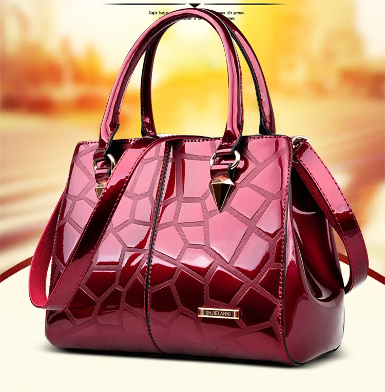 ICEV новые европейские модные роскошные сумки женские сумки дизайнерские сумки высокого качества женские кожаные сумки лакированные кожаные сумки