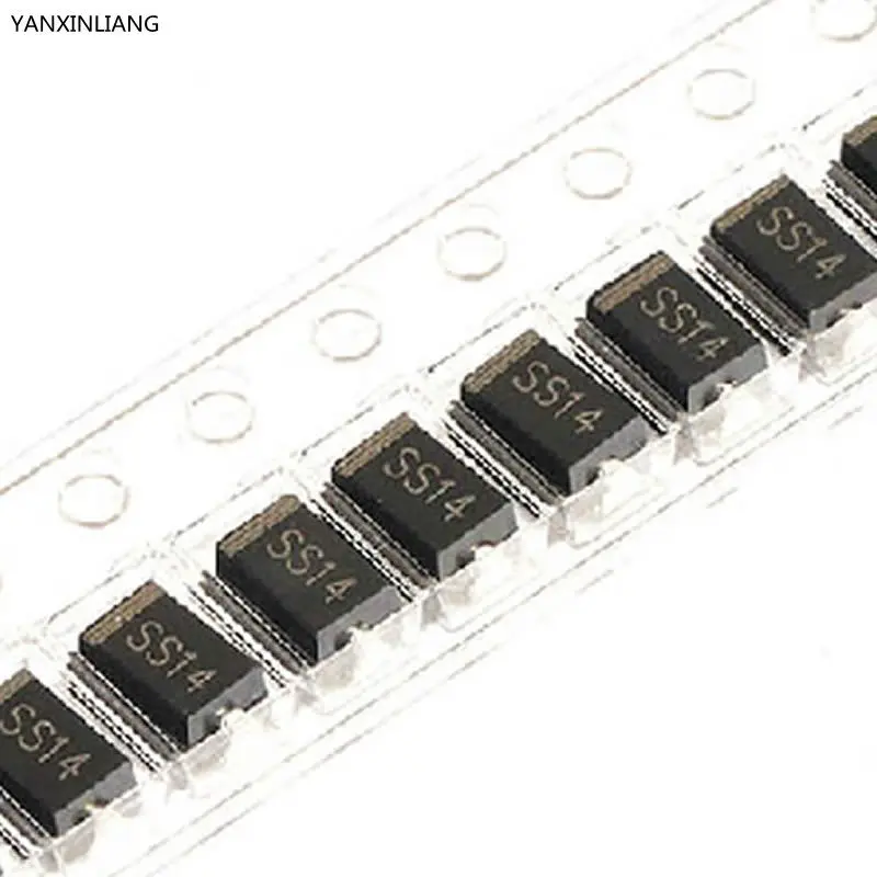 

100pcs sma 1n5819 smd 1A 40V do-214ac Schottky diode ss14