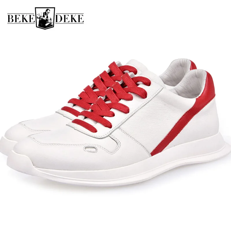 Genuino Hombre Marca Hip Zapatos Los De Superior Plataforma Black Calzado Deporte Zapatillas Hop La Para Nuevo Cuero Casuales Calle Coreano white Hombres red FxEapa