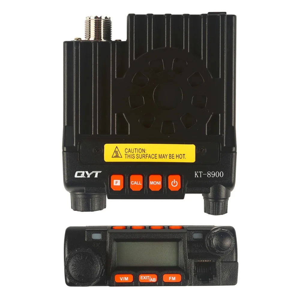 QYT KT8900 мини мобильный трансивер 136-174/400-480 МГц двухдиапазонный 25 Вт автомобильный радиоприемник GT-890 с кабелем для программирования CD