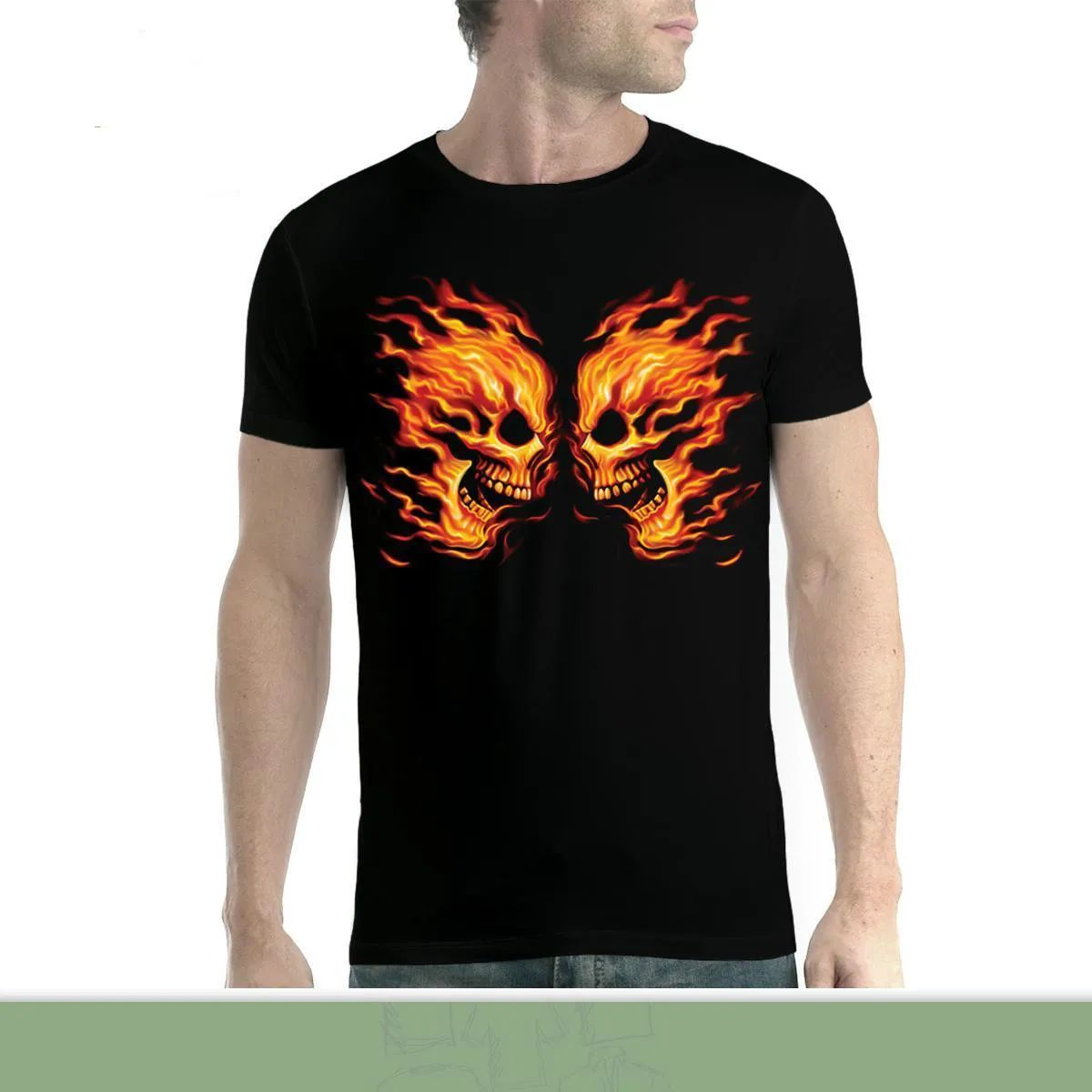 Фламинго Herren футболка XL-5XL Neu Летние Стильные футболки с принтом для мужчин Harajuku
