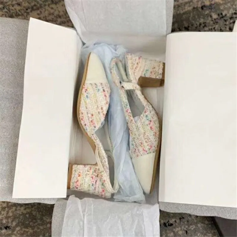 

Fashion Brand high heels Luxury Designers Shoes Women Ladies Heel zapatos mujer tacon Canvas Leather Women Shoes sapato feminino