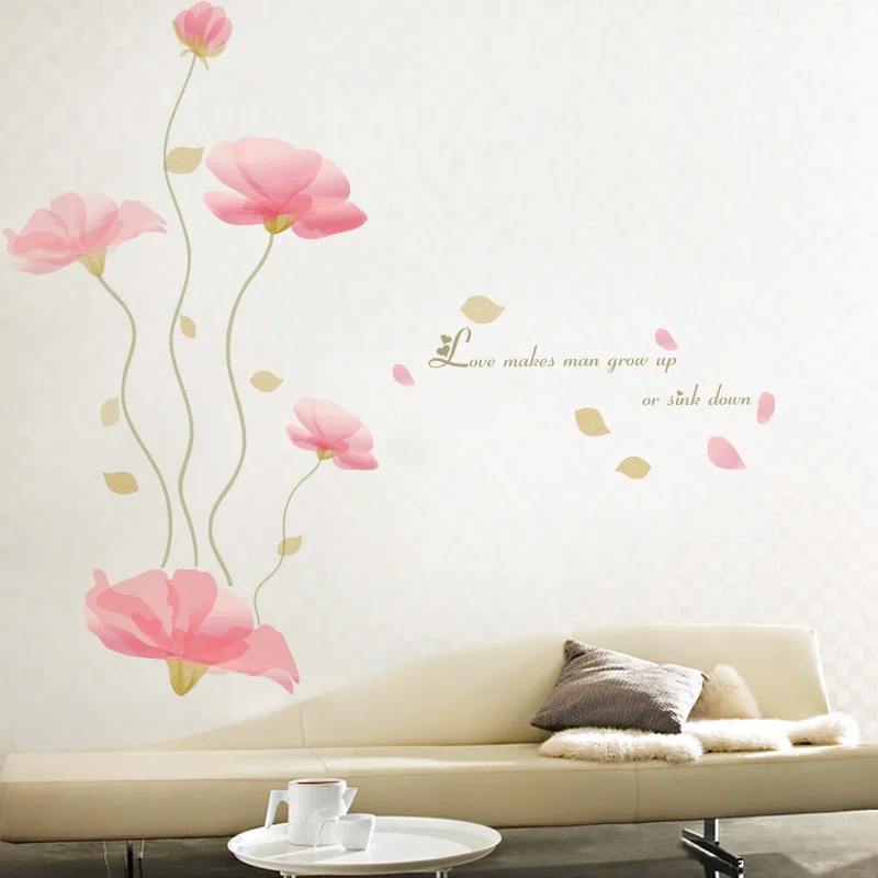 

Floating Fragrance Wall Decal Sticker Home/Store Decor DIY Removable Art Vinyl Mural For Living Room/Sofa/Bedroom/TV QTB201