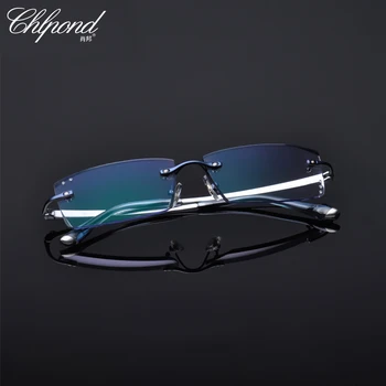 

2017 new frameless diamond cutting spectacle frame business fashion 8803