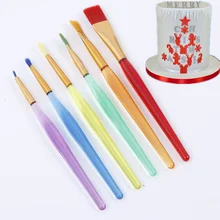 6 Шт Красочная помадка кисть для смазывания торта картина для декора Инструмент Художника медовые кисти шоколадное печенье соус Кондитерская кисть инструмент для приготовления пищи