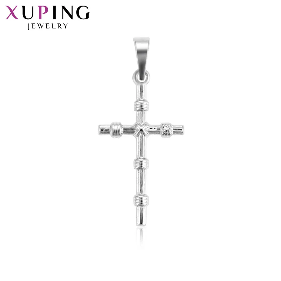 

Xuping Fashion Elegant Cross Necklace Pendant Jesus Seris for Women Girls High Quality Christmas Jewelry Gift S73,3-31837