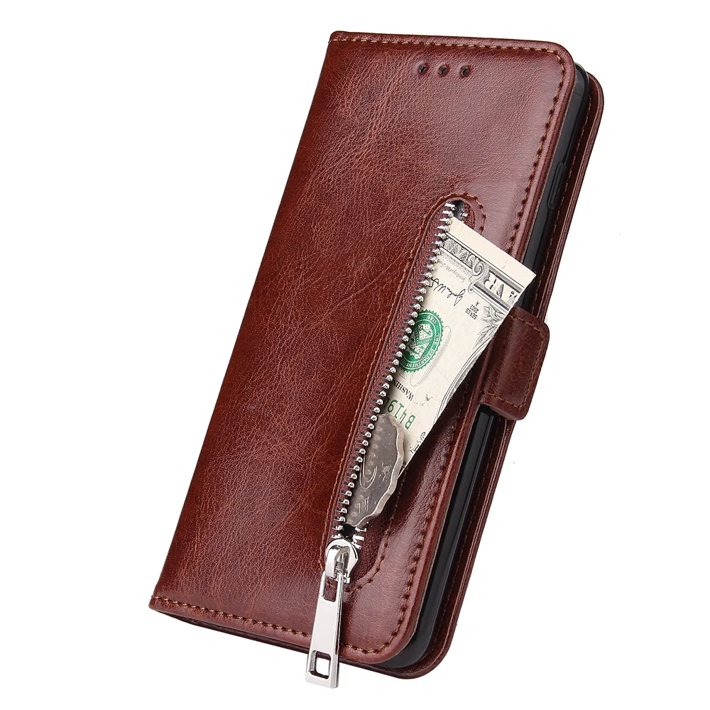 Бумажник с застежкой-молнией чехол для телефона для samsung S10 плюс S10e S8 S9 Note 8 9 A5 A6 A8 A10 A20 A50 A70 M10 Флип кожаный чехол для телефона чехол