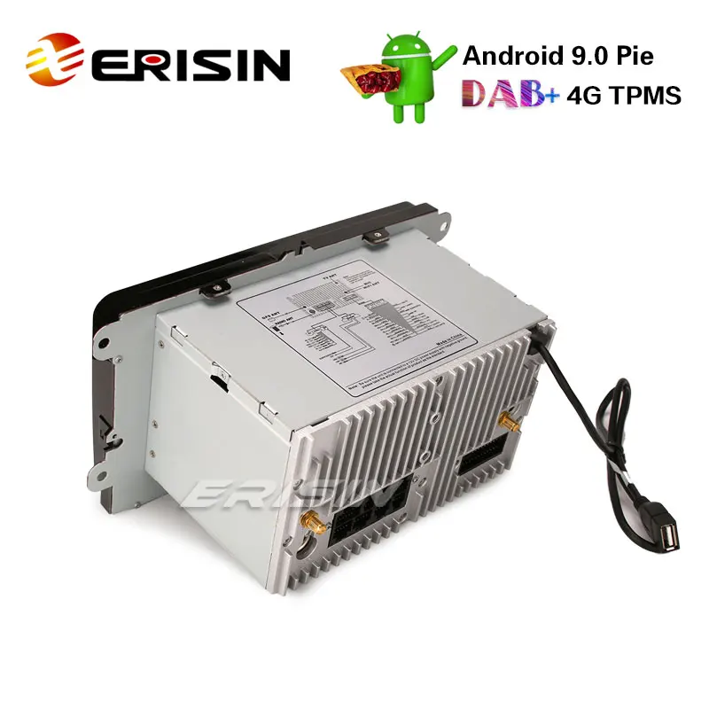 Erisin ES3518V 9 &quotAndroid 0 автомобильное радио DAB + 4G GPS навигация для VW Passat Seat