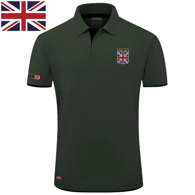 2019 New Brand Men's Polo Shirt Fashion British Flag Embroidery Summer