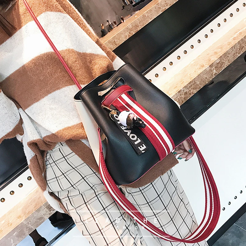 Women Bucket Handbag Female Cartoon Messenger Shoulder Bag Ladies Fashion Crossbody Bags Multiple Matching Styles Tote SS7208 (11)
