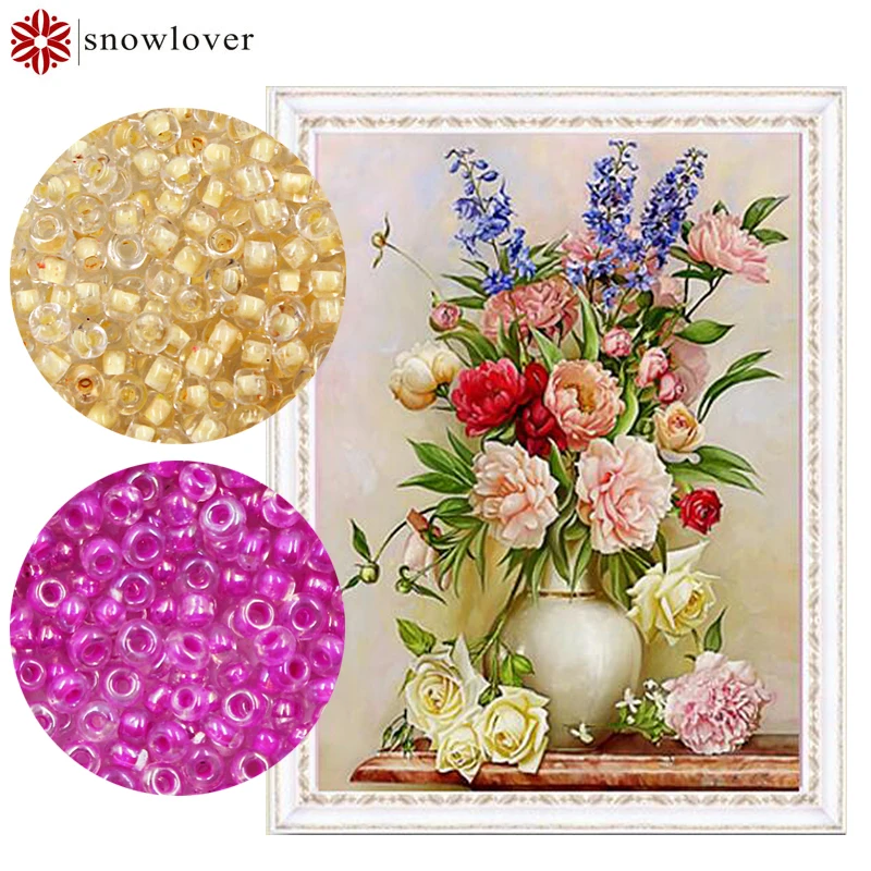 

Snowlover,beads,Needlework,DIY,bead Cross stitch ,Embroidery stitch,Precise Printed painting,plant Pattern cross,temperament