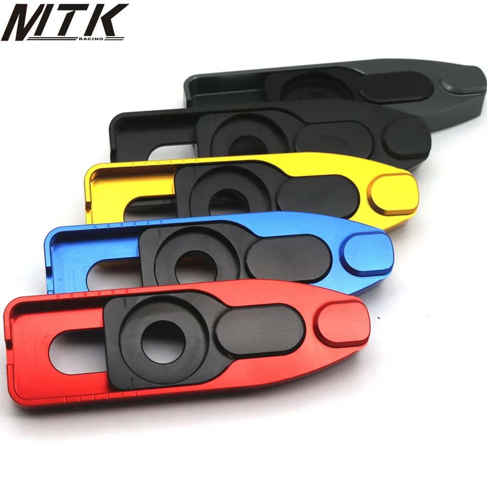 

For YAMAHA YZF R 15 YZF R15 YZF-R15 V3.0 2017-2018 CNC Aluminum Left & Right Chain Adjusters with Spool Tensioners Catena