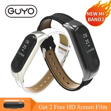 Mi band 3 кожаный ремешок для Xiaomi mi Band 3 Безвинтовой браслет ремешок смарт-Браслет замена браслета для mi band3
