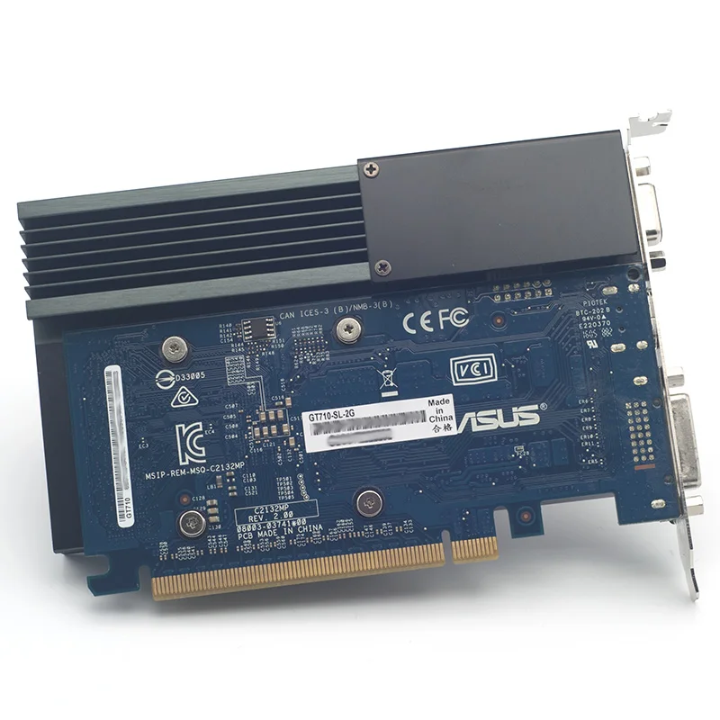 US $72.20 Full new ASUS GT710SL2G mute graphics HDMI DVI VGA DDR3