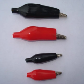 

IMC Hot 100 Pcs Croc Clip for Test Leads Black / Red Crocodile Clips S UK