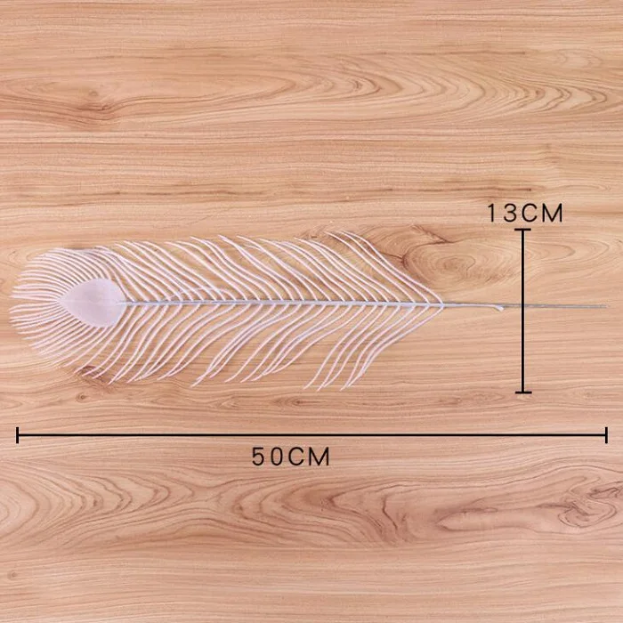 Белый пластиковый павлиньи перья для подвесного потолка подвесной флажок гирлянда с колокольчиками Декор-баннер DIY вечерние на свадьбу/день рождения