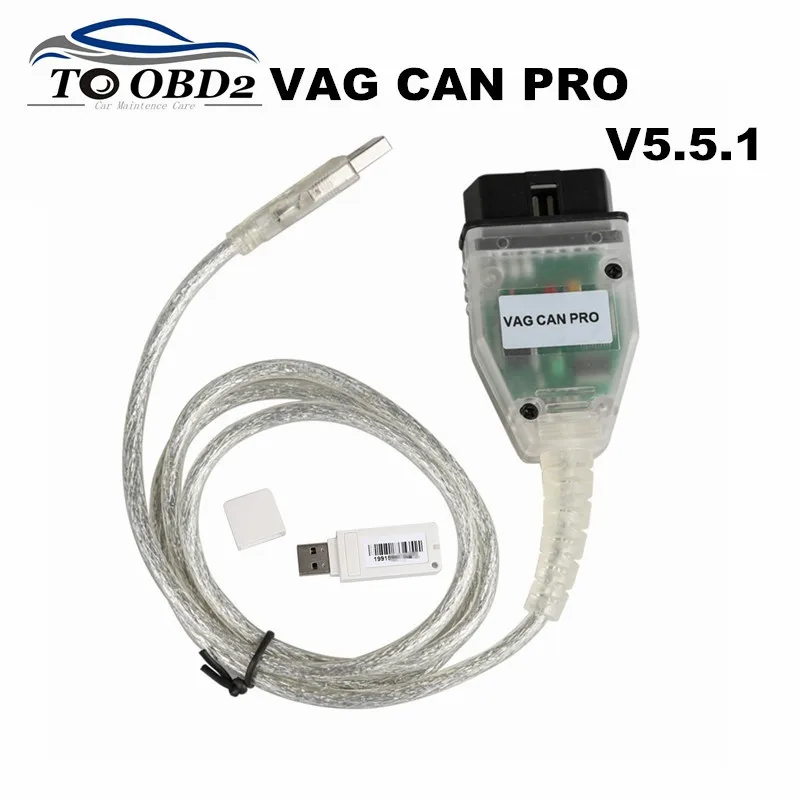 Профессиональный VAG CAN PRO 5.5.1 Авто OBD2 код читателя VCP PRO диагностический сканер V5.5.1 CAN-BUS K-Line Многофункциональный